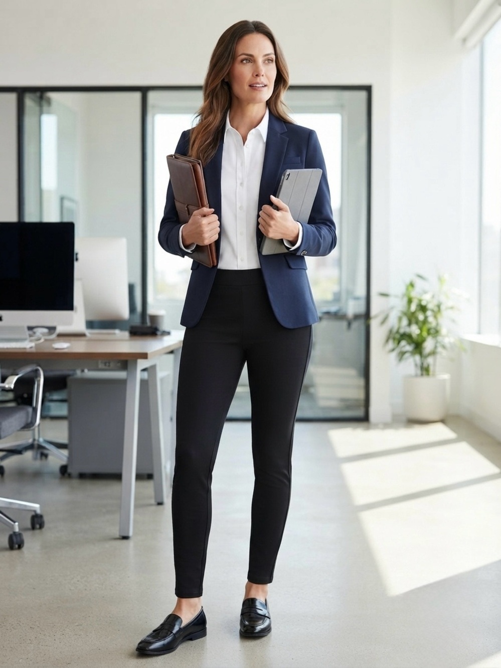 Philosophy Woman Black Skinny Ponte Pants